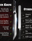 Handmade Knife, Meat Cutting Carving & Slicing BBQ Knife For Men - Kitchen Perfection LLC