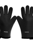 Silicone Smoker Oven Gloves - Extreme Heat Resistant BBQ Gloves - Handle Hot Food Right on Your Grill Fryer Pit - Kitchen Perfection LLC