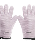 Silicone Smoker Oven Gloves - Extreme Heat Resistant BBQ Gloves - Handle Hot Food Right on Your Grill Fryer Pit - Kitchen Perfection LLC