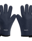 Silicone Smoker Oven Gloves - Extreme Heat Resistant BBQ Gloves - Handle Hot Food Right on Your Grill Fryer Pit - Kitchen Perfection LLC