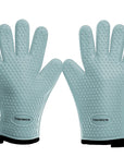 Silicone Smoker Oven Gloves - Extreme Heat Resistant BBQ Gloves - Handle Hot Food Right on Your Grill Fryer Pit - Kitchen Perfection LLC