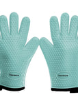 Silicone Smoker Oven Gloves - Extreme Heat Resistant BBQ Gloves - Handle Hot Food Right on Your Grill Fryer Pit - Kitchen Perfection LLC