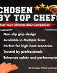 Silicone Smoker Oven Gloves - Extreme Heat Resistant BBQ Gloves - Handle Hot Food Right on Your Grill Fryer Pit - Kitchen Perfection LLC