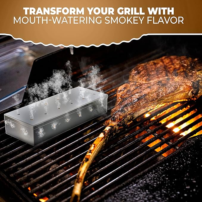 Smoker Box For Gas Grill - Kitchen Perfection LLC