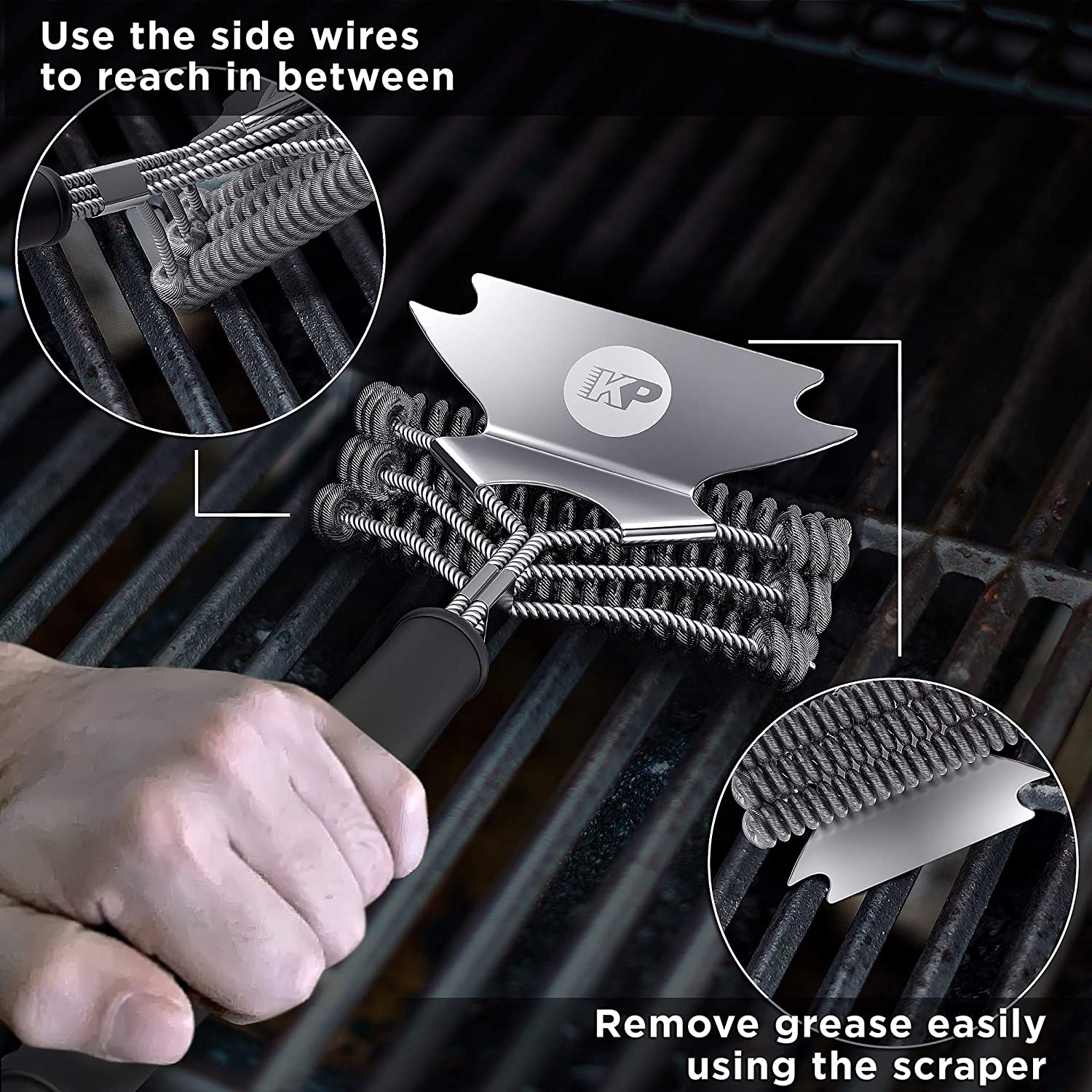 Thin Grill Brushes - Kitchen Perfection LLC
