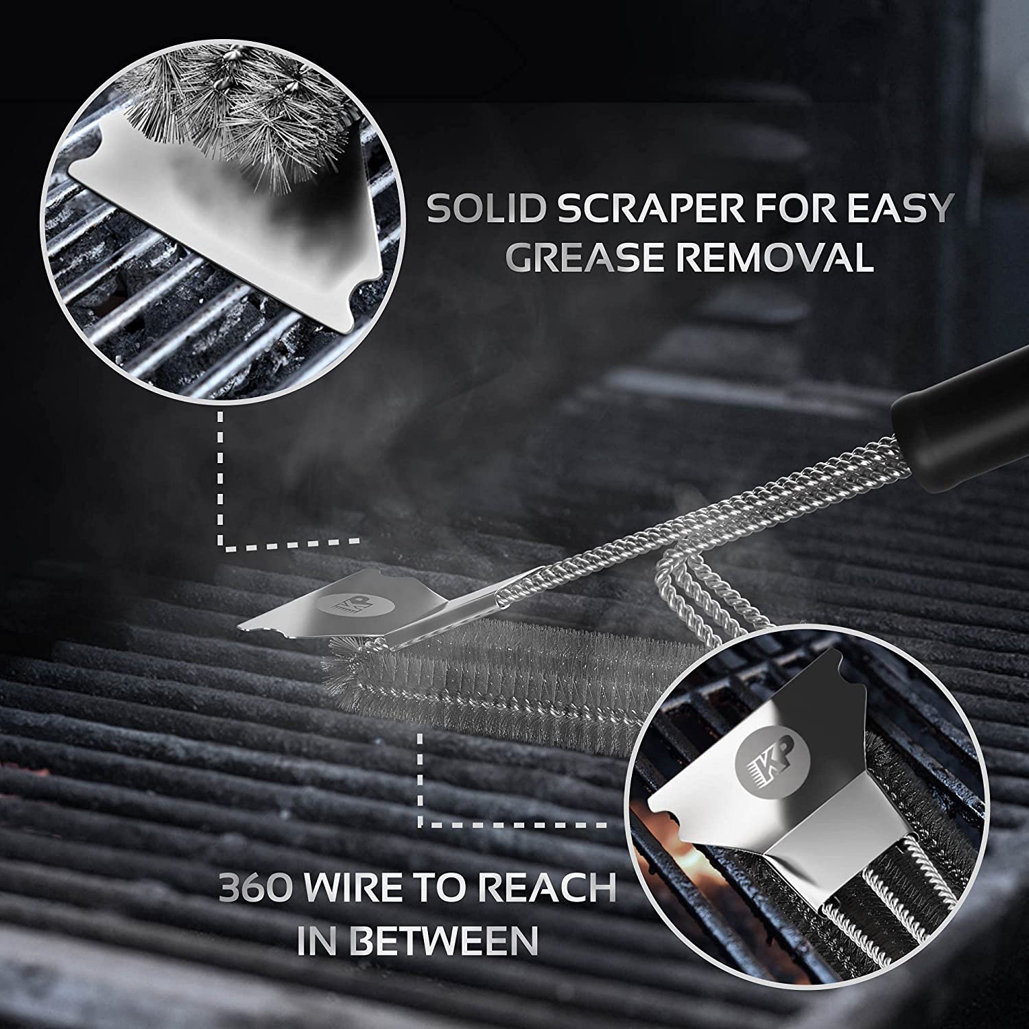 Thin Grill Brushes - Kitchen Perfection LLC